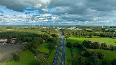 Highway to Germany Stock Photos