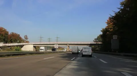 Highway Germany - Timelapse Video stock 12559960