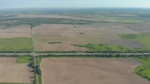 Highway High Angle View Stock Footage 155808035