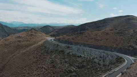 A highway high in the mountains Stock Footage 249981441