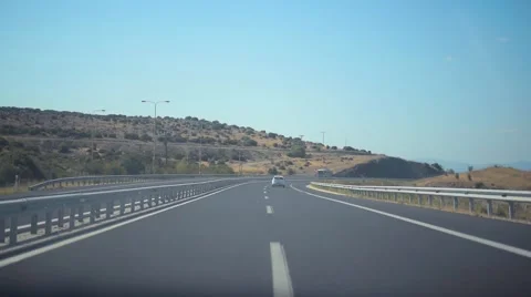 Highway in Hills Stock Footage 53288735