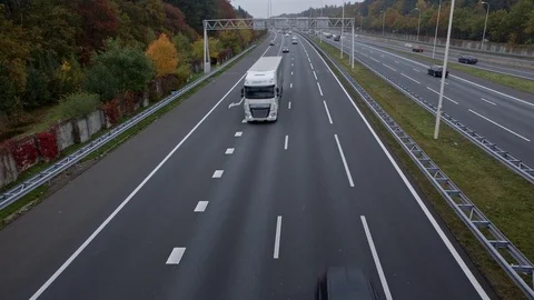 Highway holland handheld Stock Footage 71098113