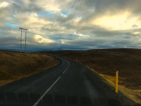 Highway of Iceland Stock Footage 78528732