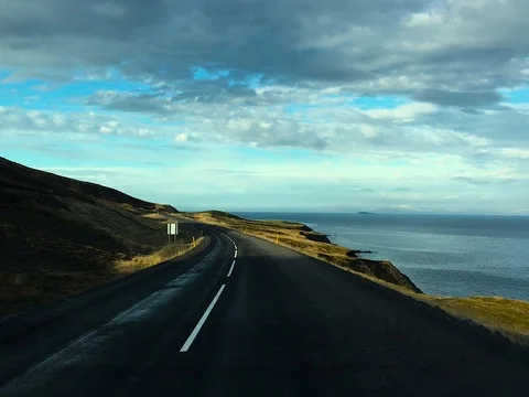 Highway of Iceland Stock Footage 78528737