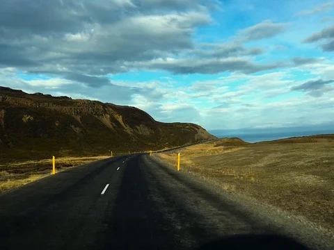 Highway of Iceland Stock Footage 78528738