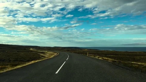 Highway of Iceland Stock Footage 78528744
