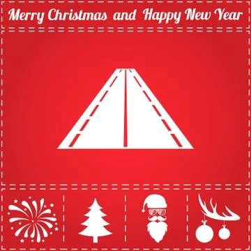 Highway Icon Vector Stock Illustration