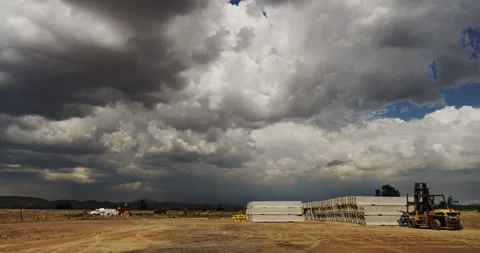 Highway infrastructure and maintenance area in Arizona. Video stock 235098498