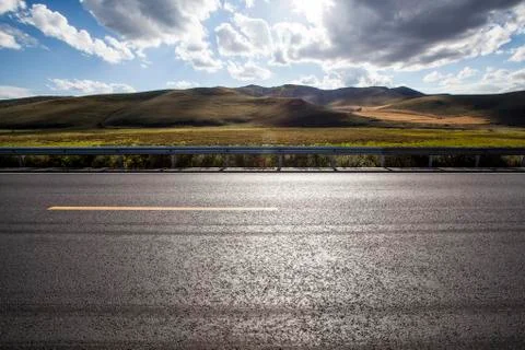Highway in Inner Mongolia province, China Stock Photos