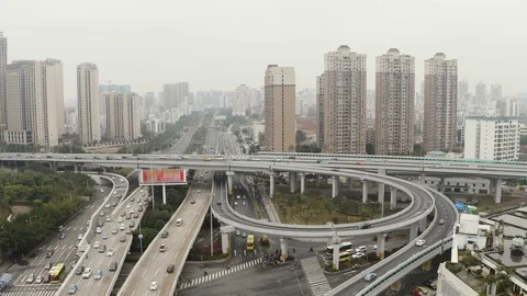 Highway interchange aerial Stock-Footage 100294155