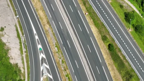 Highway Intersection in Basque Country - Junction in San Sebastian Video stock 197039283