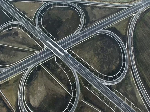 Highway intersection Stock Footage 76309154