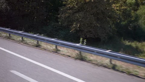 Highway Journey Through Green Fields Stock Footage 293245998