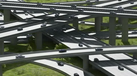 Highway junction Stock Footage 10830520