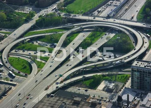 Highway junction Stock Photos