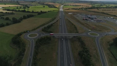 Highway junction survey Stock Footage 204814934