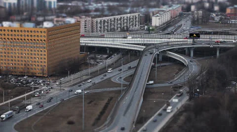 Highway junction Time Lapse Stock Footage 22811613