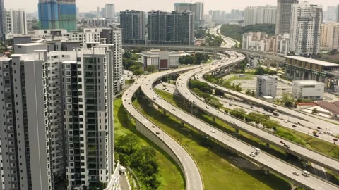 Highway in Kuala Lumpur Stock Footage 229845655