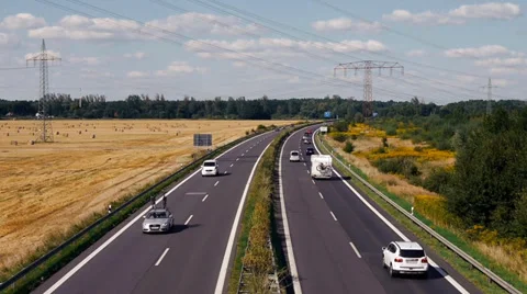 Highway in landscape Stock Footage 32963290