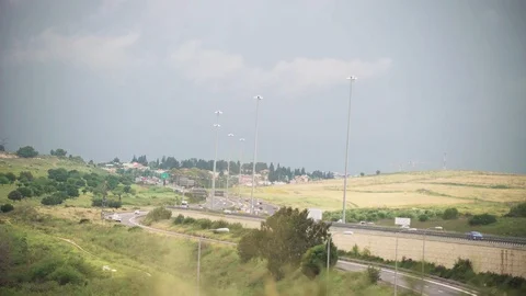 Highway landscape Stockbeeldmateriaal 88349837