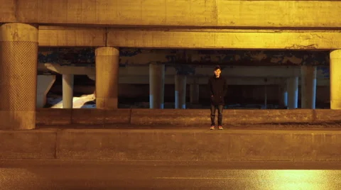 Highway Lonely Time Lapse Video stock 46725915
