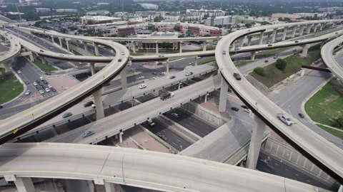 Highway Loop 1604 San Antonio Texas Infrastructure Traffic 5K Video stock 277235959