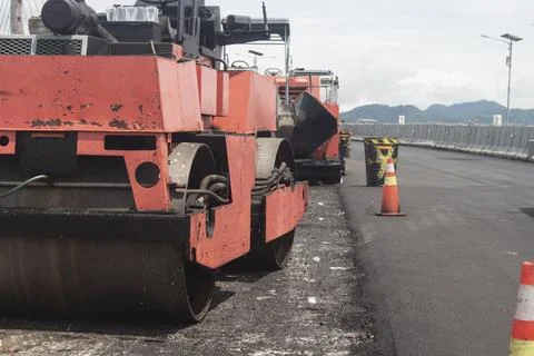 This is a highway maker car Stock Photos