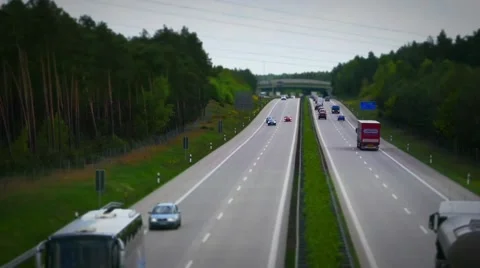 Highway Miniature Effect - timelapse Stock Footage 49910996
