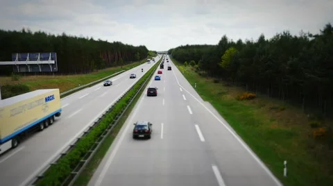 Highway Miniature Effect - timelapse Stock Footage 49910998