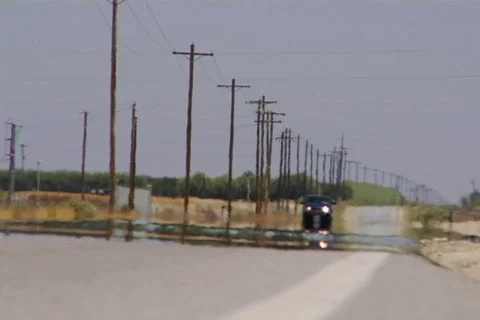 Highway mirage Video stock 496524