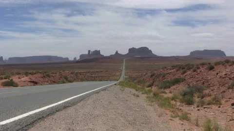 Highway to Monument Valley Stock-Footage 26191053