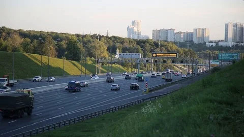 Highway in Moscow Stock Footage 115054320