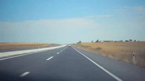 Highway in Motion Stock Footage 53288553