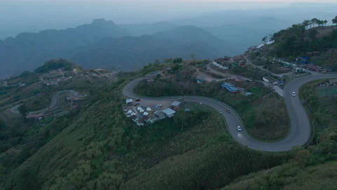 Highway on the mountain 스톡 동영상 230242599