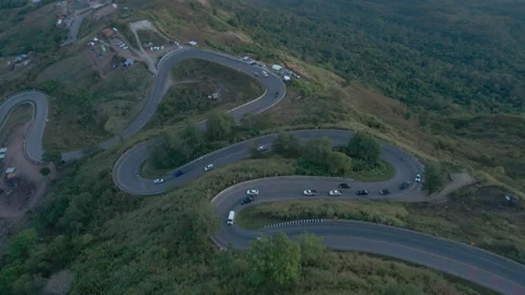 Highway on the mountain 스톡 동영상 230244482