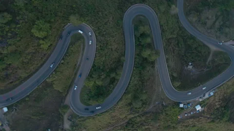 Highway on the mountain 스톡 동영상 230244779