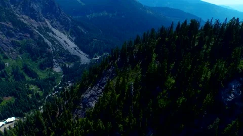 A highway in a mountain valley Stock Footage 51903256