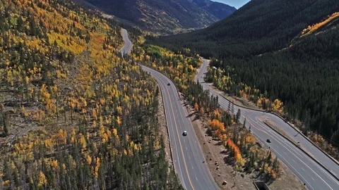 Highway to the mountain zone Stock Footage 96357142