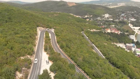 Highway in the mountains 4K Video stock 206476571