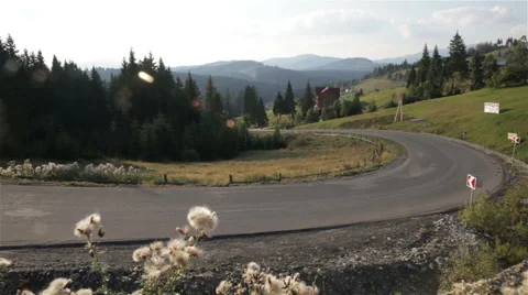 Highway in the mountains Stock Footage 67409447