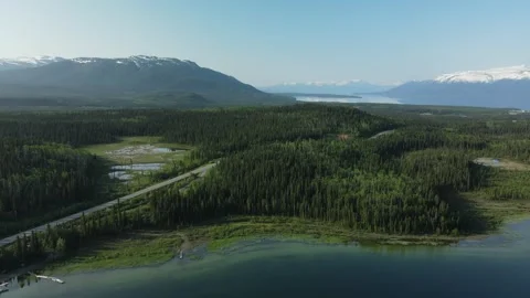 A highway into the Mountains Stock Footage 289477113