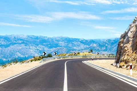 Highway in mountains Stock Photos