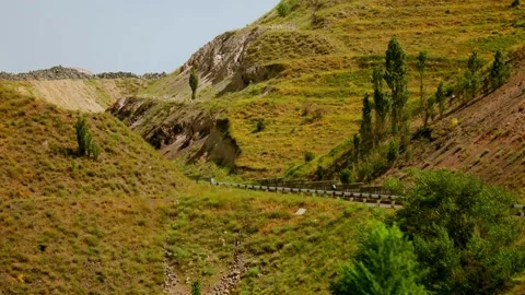 Highway in the mountains. Road Video stock 197515754