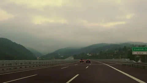Highway in the mountains, Turkey Video stock 90134472