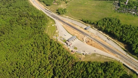 Highway in nature Stock Footage 92157156