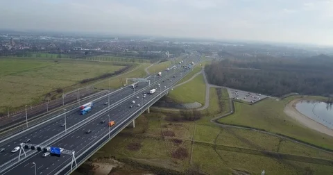 Highway in The Netherlands Stock Footage 72570868