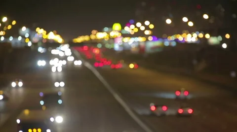 Highway in the night city Vídeos de archivo 58649430