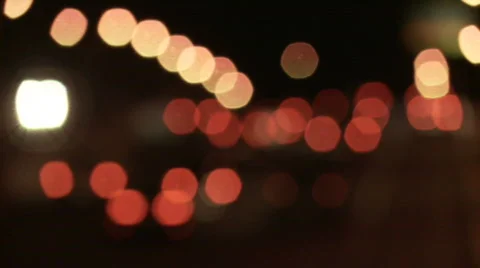 Highway night focus Stock Footage 672583