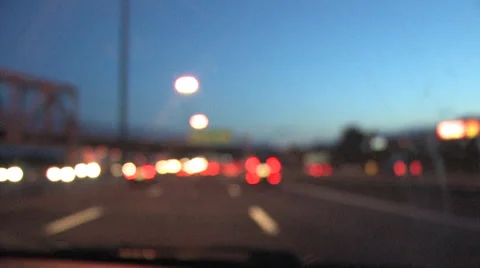 Highway at Night Stock Footage 34623643