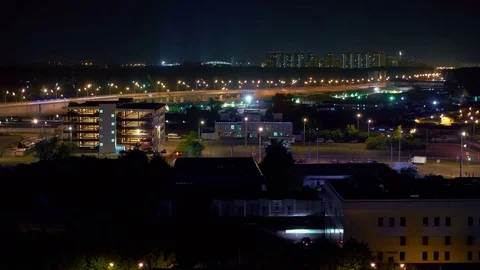 Highway at Night Stock Footage 70854182